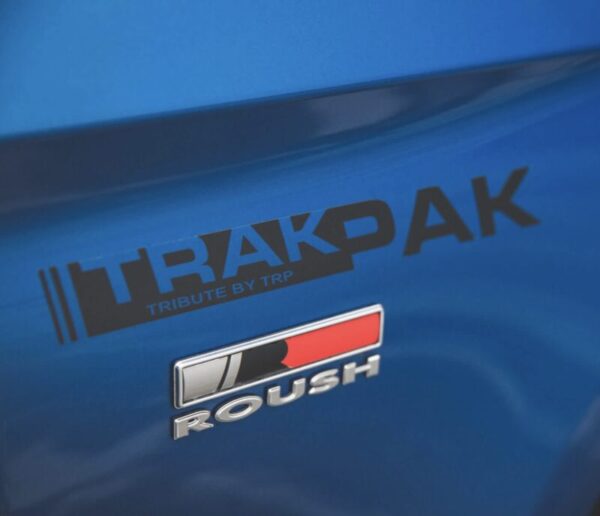 OEM Roush TRAKPAK “Tribute By TRP” Ford Mustang Fender Decals New 2PC Set Vinyl Oracle Universal