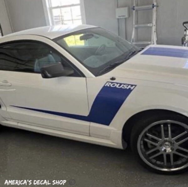 OEM ROUSH SIDE DOOR GRAPHIC DECALS NEW 2PC SET FITS FORD MUSTANG ORACLE