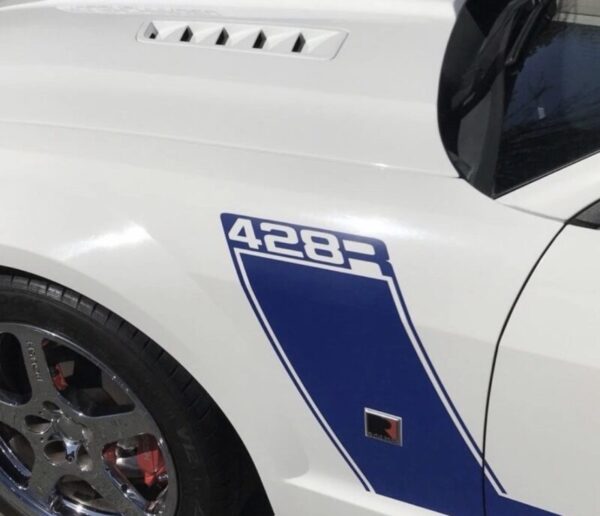 OEM 2007 ROUSH 428R COUPE SIDE GRAPHIC DECALS NEW 2PC SET FITS FORD MUSTANG ORACLE