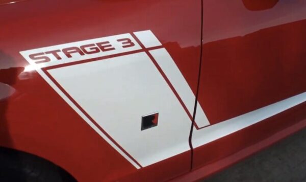 OEM ROUSH RS3 BOLD SIDE DOOR GRAPHIC DECALS NEW 2PC SET FITS FORD MUSTANG ORACLE