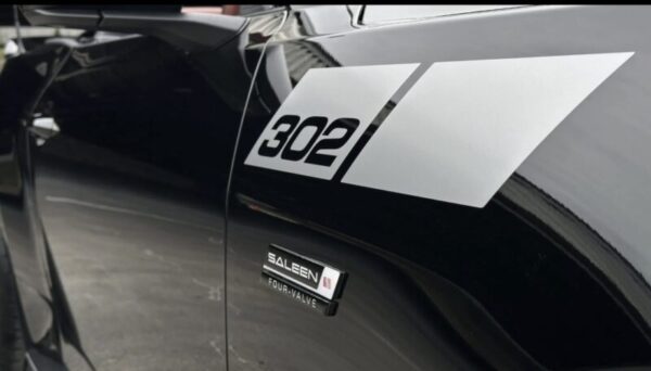 OEM REPLACEMENT FORD MUSTANG 302 SALEEN 40TH ANNIVERSARY DECAL PACKAGE NEW 4PC SET AS SHOWN USA