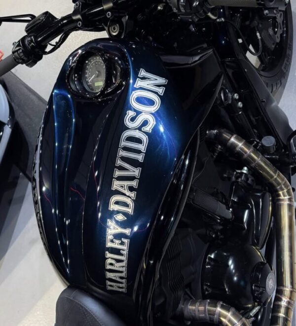 Harley Davidson Custom Outline Style #11 Motorcycle Gas Tank Decals Stickers 2PC Set New OEM RARE