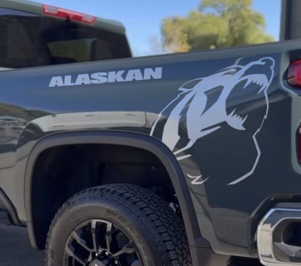 2025-2026 OEM Chevrolet Alaskan Bedside Decals New 2PC Set Large Fits Silverado Tahoe
