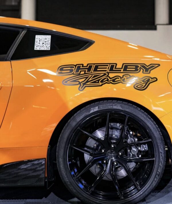 OEM Ford Mustang “Shelby Racing” Vinyl Decals New 2PC Set Fits Roush GT Saleen GT500 Cobra 5.0