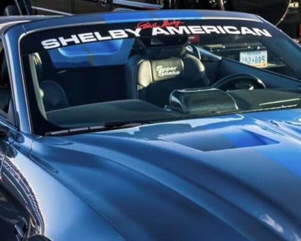 OEM Ford “Shelby American” Vinyl Windshield Decal New 1PC Oracle Fits Cobra Coyote Dark Horse 5.0