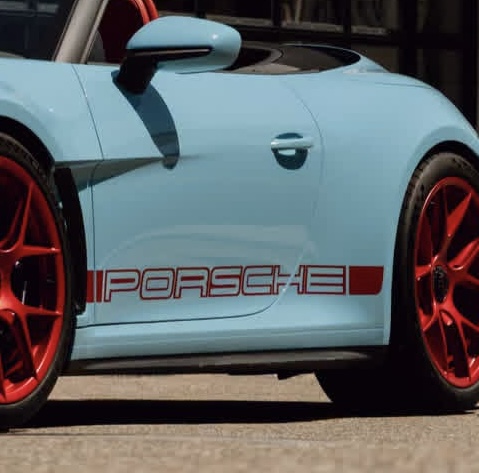 OEM Porsche 911 GT3 S/C Lower Door Trim Vinyl Decals New 2PC Set Driver & Passenger Sides Oracle