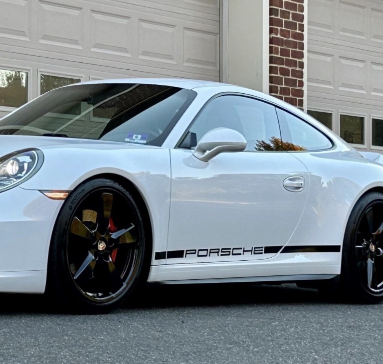 OEM 2015 Porsche 911 Carrera 4S Lower Door Trim Vinyl Decals New 2PC Set Driver & Passenger Sides Oracle - Image 2