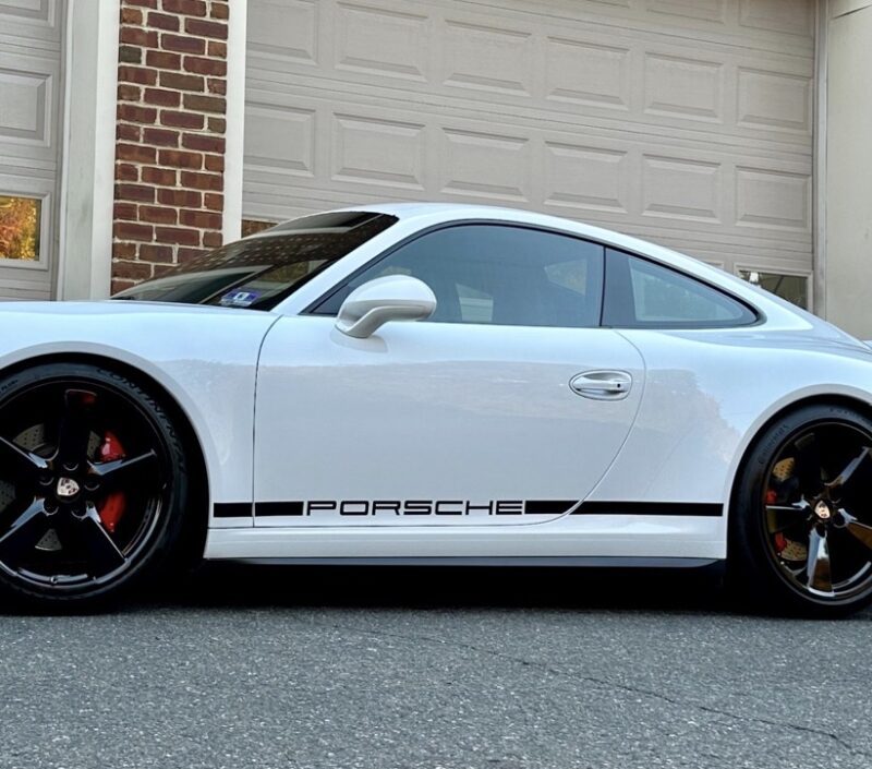 OEM 2015 Porsche 911 Carrera 4S Lower Door Trim Vinyl Decals New 2PC Set Driver & Passenger Sides Oracle - Image 4
