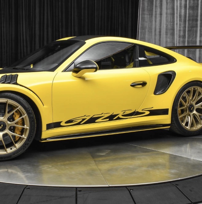 OEM 2018 PORSCHE 911 GT2 RS Weissach Coupe Lower Door Trim Vinyl Decals New 2PC Set Driver & Passenger Sides Oracle - Image 2