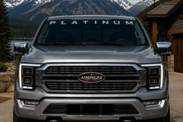 OEM Ford Platinum Bold Windshield Banner Decal New 1PC Fits SUV & Pickup Trucks USA