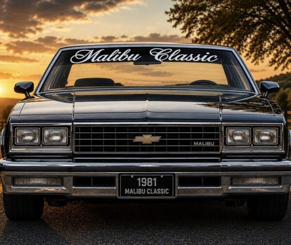 OEM Chevrolet Malibu Classic Script Style Windshield Banner Decal New 1PC Fits All models  (Letters Only)