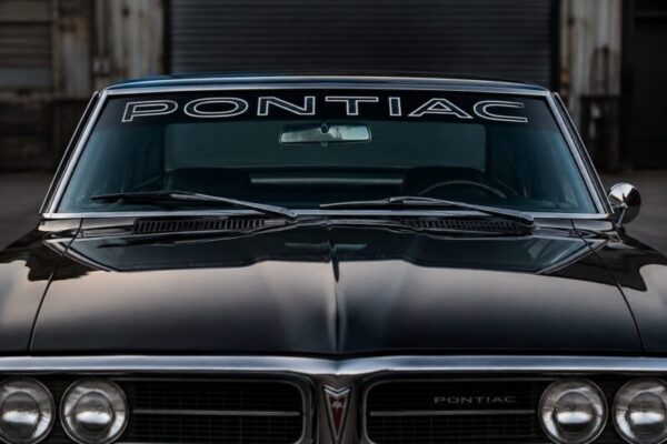 OEM Pontiac Outline  Vintage Windshield Banner Decal New 1PC Fits Most models