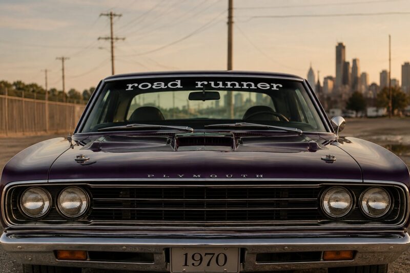OEM Plymouth Road Runner Center Windshield Banner Decal New 1PC Fits All models (Letters Only) - Image 2