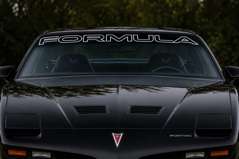 OEM Pontiac Formula Outline Windshield Banner Decal New 1PC Fits Most models (Lettering Only)