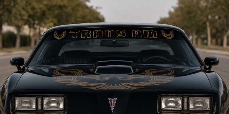 OEM Pontiac Trans Am Outlined Windshield Banner Decal New 1PC Fits All models