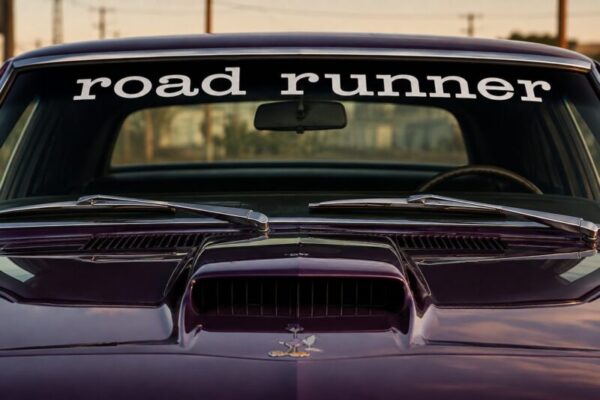 OEM Plymouth Road Runner Center Windshield Banner Decal New 1PC Fits All models (Letters Only)