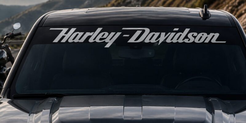 OEM Ford Harley Davidson Truck Windshield Banner Decal New 1PC Fits SUV & Pickup Trucks USA