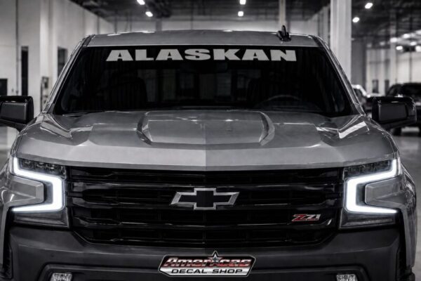 Chevrolet Alaskan Custom Center Windshield Decal Banner Fits All Models NEW 1PC USA