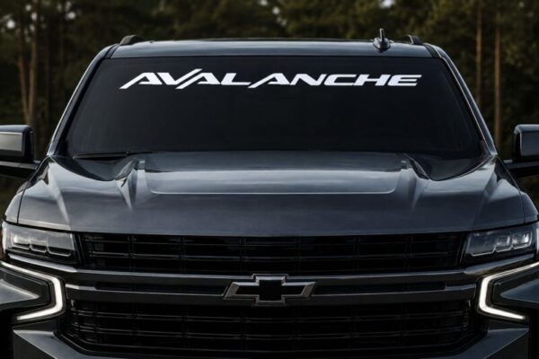 OEM Chevy Avalanche Style Windshield Banner Decal New 1PC Fits All models 54” US