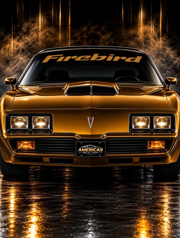 OEM Pontiac Firebird Vintage Windshield Banner Decal New 1PC Fits All models