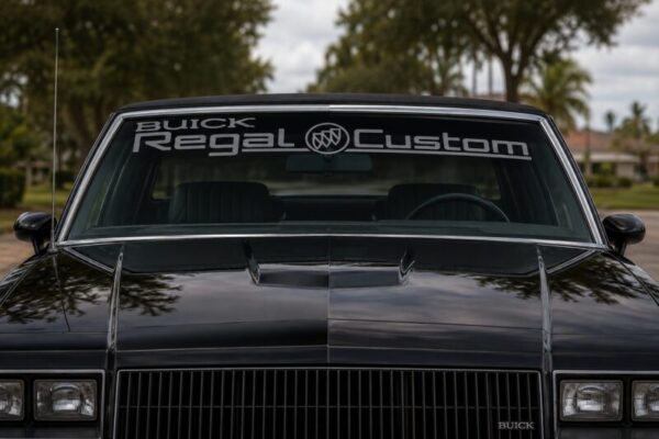 1985 OEM Buick Regal Custom Windshield Decal Banner Fits All Models NEW 1PC