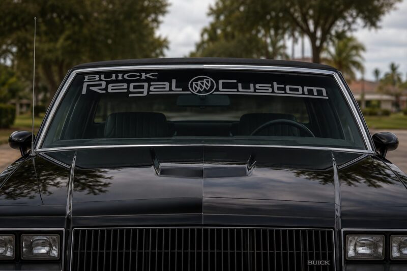 1985 OEM Buick Regal Custom Windshield Decal Banner Fits All Models NEW 1PC