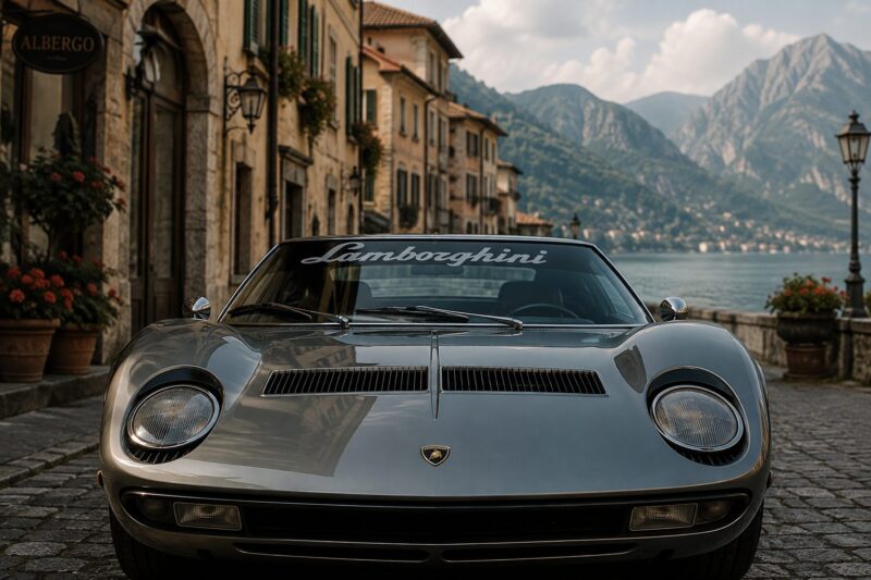OEM Lamborghini Vintage Classic Script Style Windshield Banner Decal New 1PC Fits All models (Letters Only) Universal - Image 2