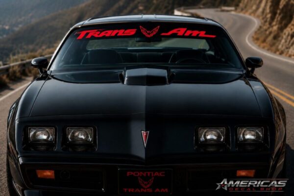 OEM Pontiac Trans Am Windshield Banner Decal Sticker New 1PC Fits All models (Letters & Logo Only)