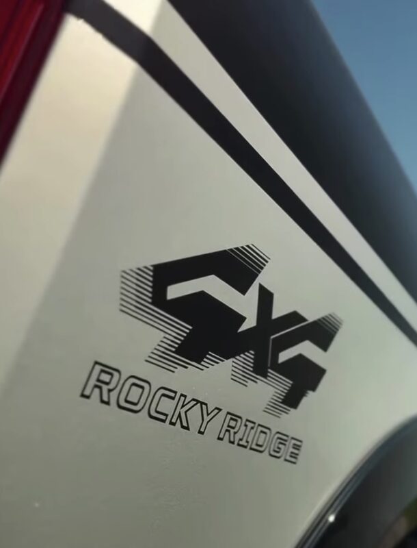 2019-2027 OEM Custom Rocky Ridge 4X4 Outline Bedside Decal Fits Trucks 2PC Set NEW Limited Stock! - Image 2